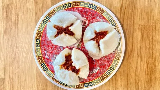 3 (THREE)-  BBQ Pork Bao Buns