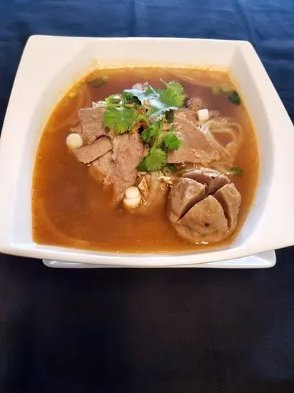 Thai style noodle (PHO)  BEEF & BEEF BALL