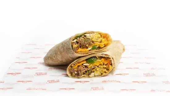 2. Beef & Eggs & Cheese Burrito