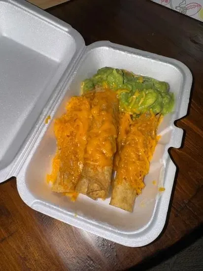 Rolled Taquitos w/ Guacamole (4 Count)