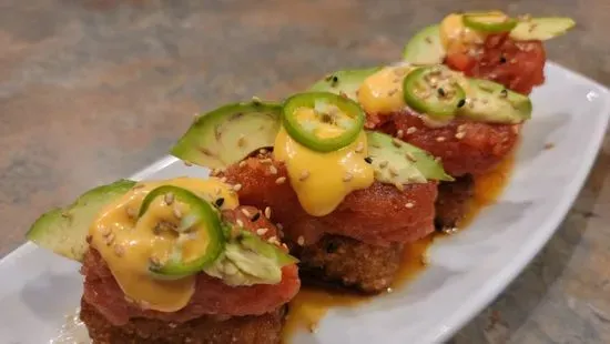 Spicy Tuna Rice Cake