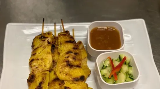 6. Chicken Satay (4 Pieces)