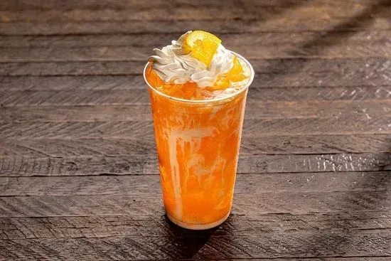 Orange Fanta + Vanilla Bean Cream Twisted Soda