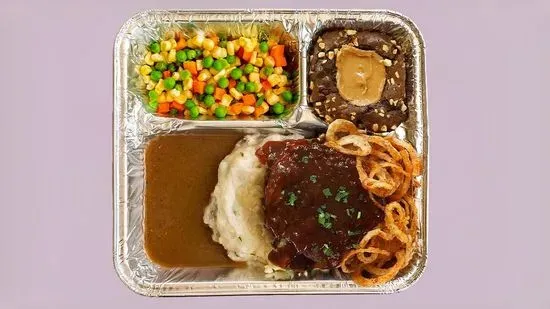 Oven-Ready TV Dinner BBQ Meatloaf