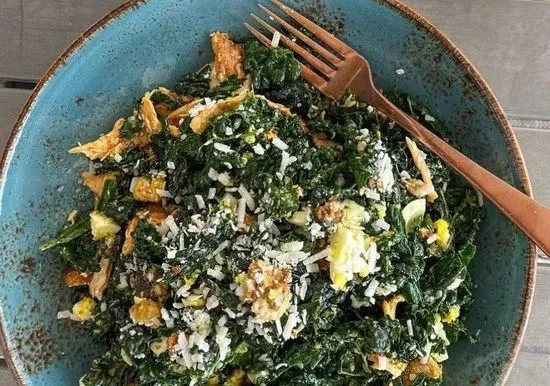 Kale Chicken Caesar Salad