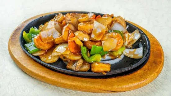 Sizzling Prawns Platter / 鐵板蝦