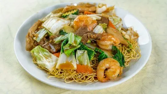 Hong Kong Style Pan-Fried Egg Noodle with Your Own / 港式煎面