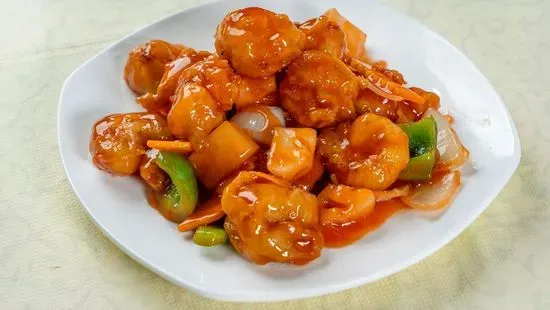 Sweet and Sour Prawns / 甜酸蝦