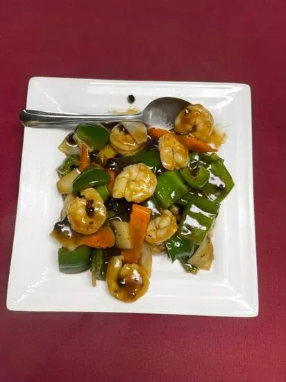 S1. Shrimp with Black Bean Sauce