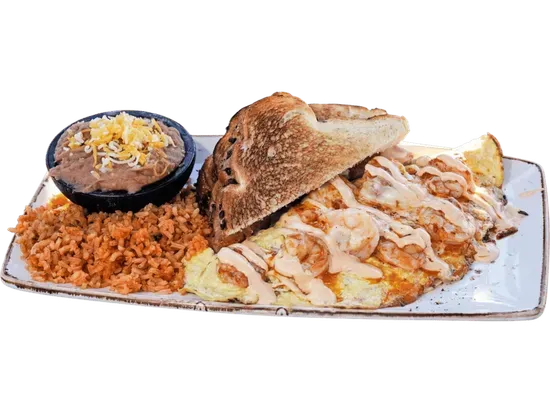 Shrimp Diabla Omelette