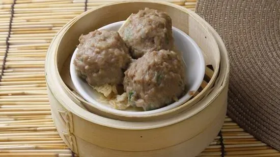 413. Steamed beef balls ⼭⽵⽜⾁球 