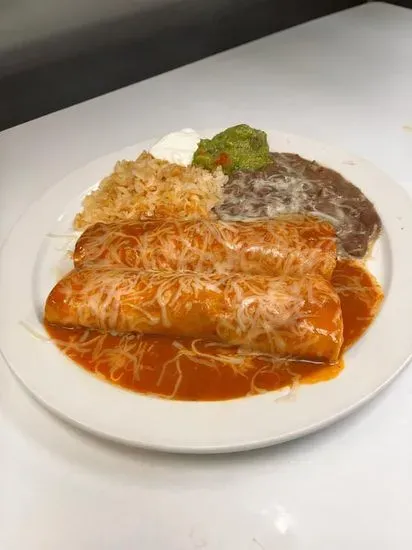 #2 Chicken Taco & Beef Enchilada