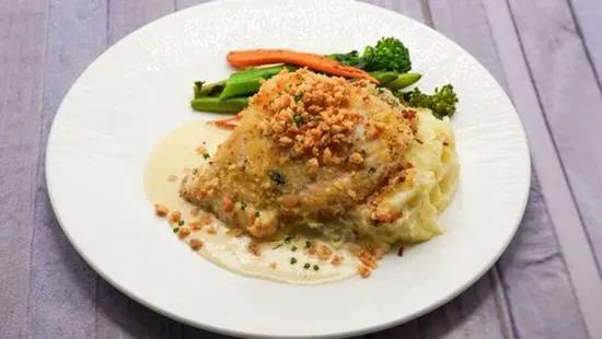 Crab & Macadamia Nut Stuffed Mahi Mahi