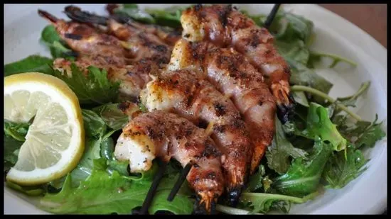 Pancetta Wrapped Prawns