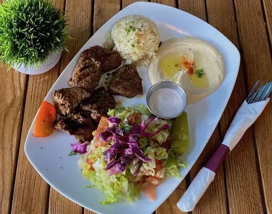 LAMB SHISH KEBAB PLATE