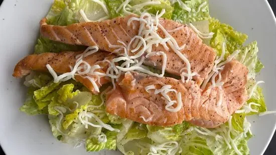 Salmon Caesar salad