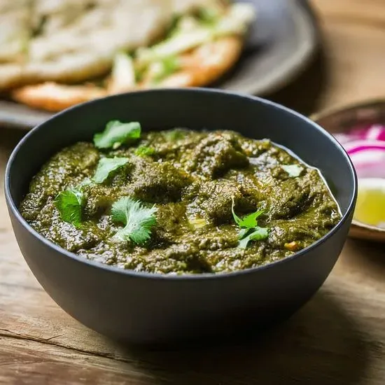 mutton saag (spinach) 