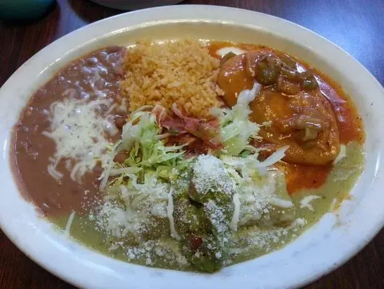 41. Chile Relleno and Enchiladas Suizas