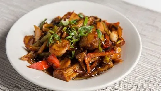 Spicy Garlic Eggplant
