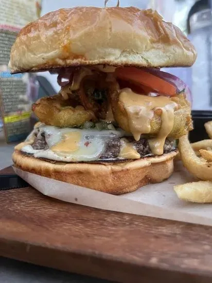 Jalapeno Pepper Jack Burger