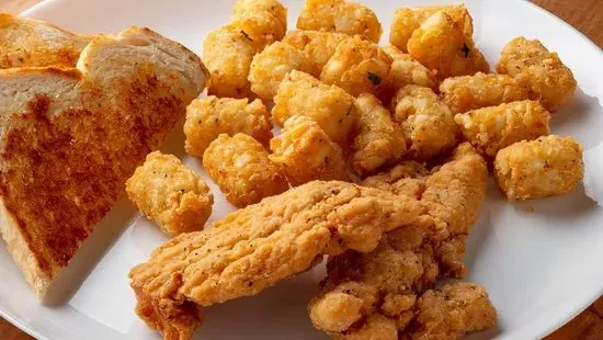 Two Crispy Chicken Strips with Choice of Side