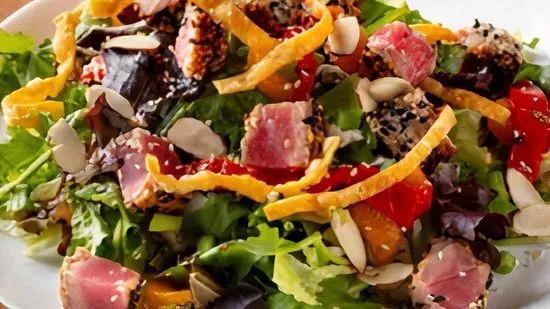 Seared Sesame Crusted Ahi Salad