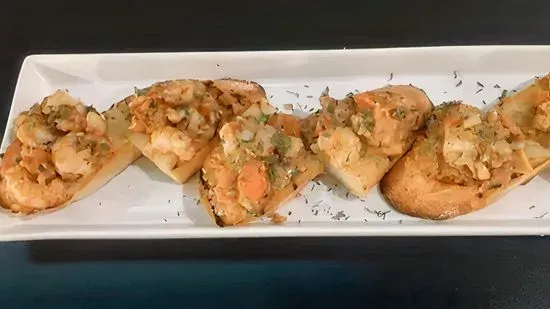 Shrimp Scampi Garlic Cheese bread