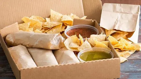 Burrito Box Large: Serves 12 to 15