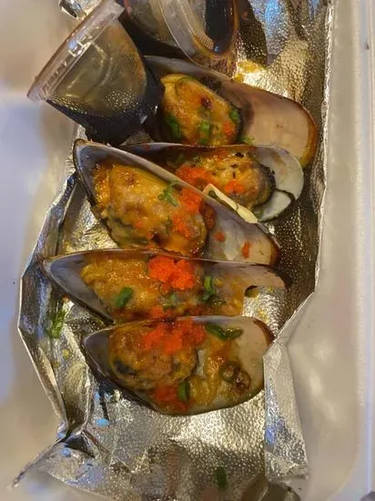 Baked Mussels (5pcs)