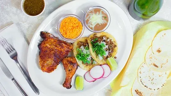 #3 Tacos & 2 Pc Chicken (Popular)