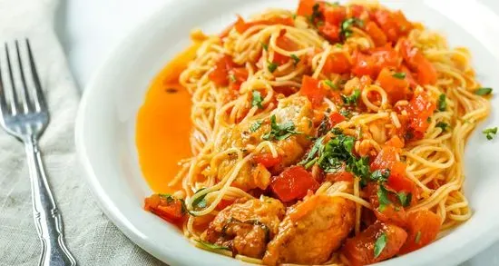 Chicken Angel Hair Pomodori