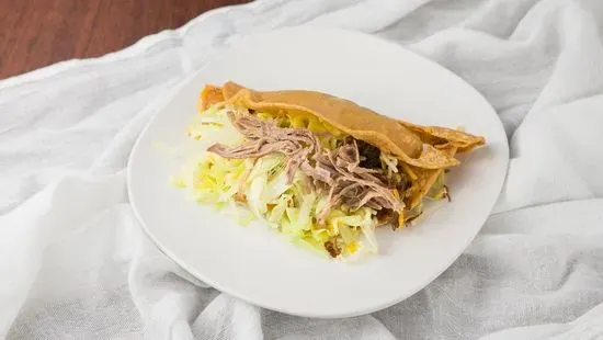 crunchy shredded beef taco 