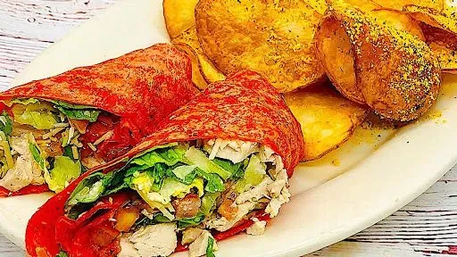 Chicken Bruschetta Caesar Wrap