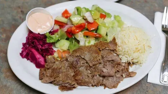 Lamb and Beef Gyros Plate