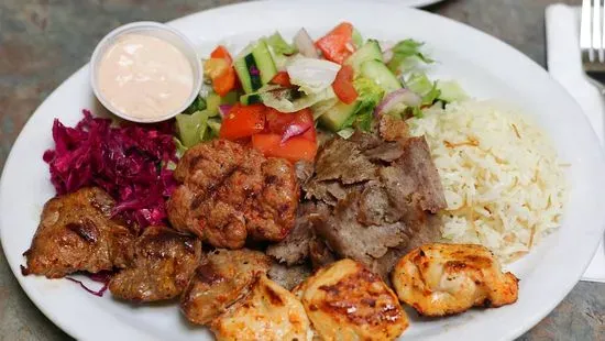 Mediterranean Combo Kebab Plate