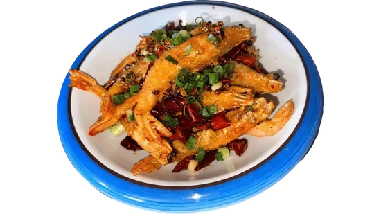 10. Szechuan Dry-cooked Prawns