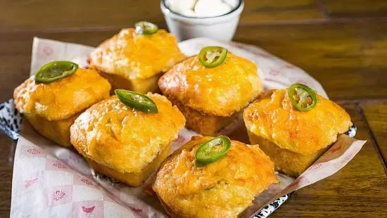 SMOKED JALAPEÑO CHEDDAR CORNBREAD - HALF DOZEN