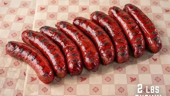 TEXAS RED HOT SAUSAGE PER POUND