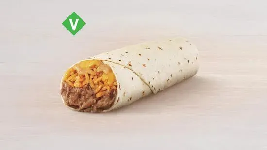 Cheesy Bean & Rice Burrito