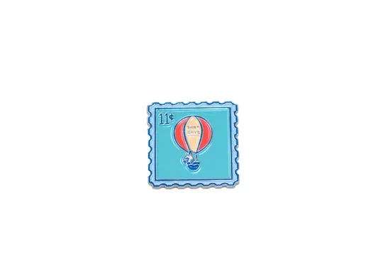 AARDVARK STAMP ENAMEL PIN