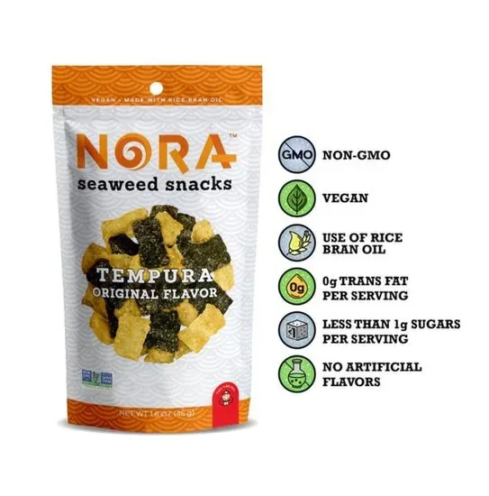 Nora Seaweed Snacks - Tempura Original Flavor
