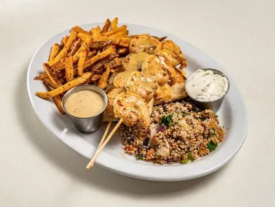 Shrimp Souvlaki Platter