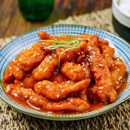 Fried Pork Tenderloin In Sweet & Sour Sauce