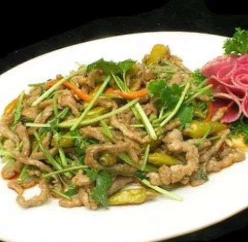 Shredded Beef W. Hot Green Pepper