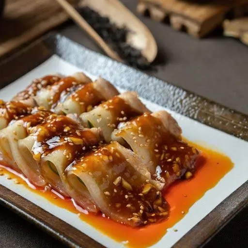 Pork Belly With Mashed Garlic