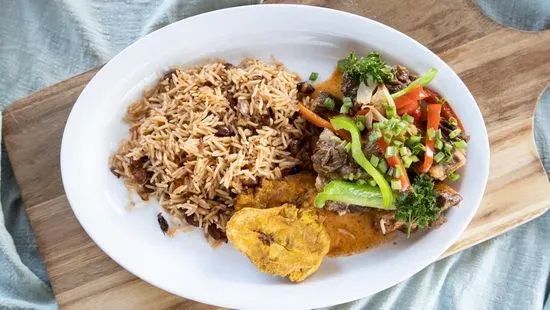 Oxtail Caribbean Platter