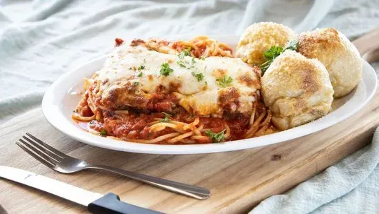 Chicken Parmigiana with Pasta