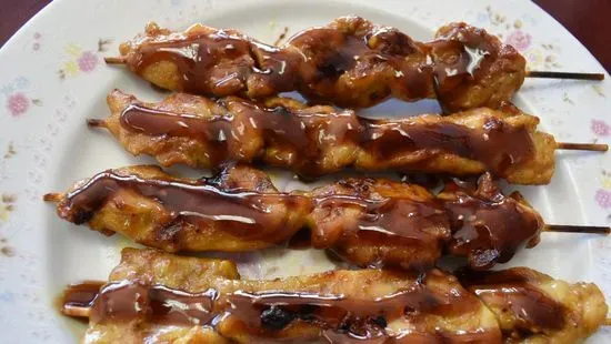 13. Chicken Teriyaki on Sticks (4) 鸡串