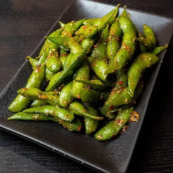 Spicy Garlic Edamame / 蒜香辣毛豆