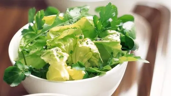 Simple Organic Green Salad, House Dijon Dressing